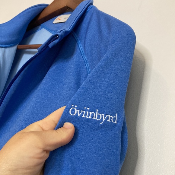 KJUS Shirt Mens 52 Large Blue  Keano Golf Half Zip Long Sleeve Mid Layer - Picture 7 of 16